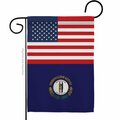 Guarderia 13 x 18.5 in. USA Kentucky American State Vertical Garden Flag with Double-Sided GU3902040